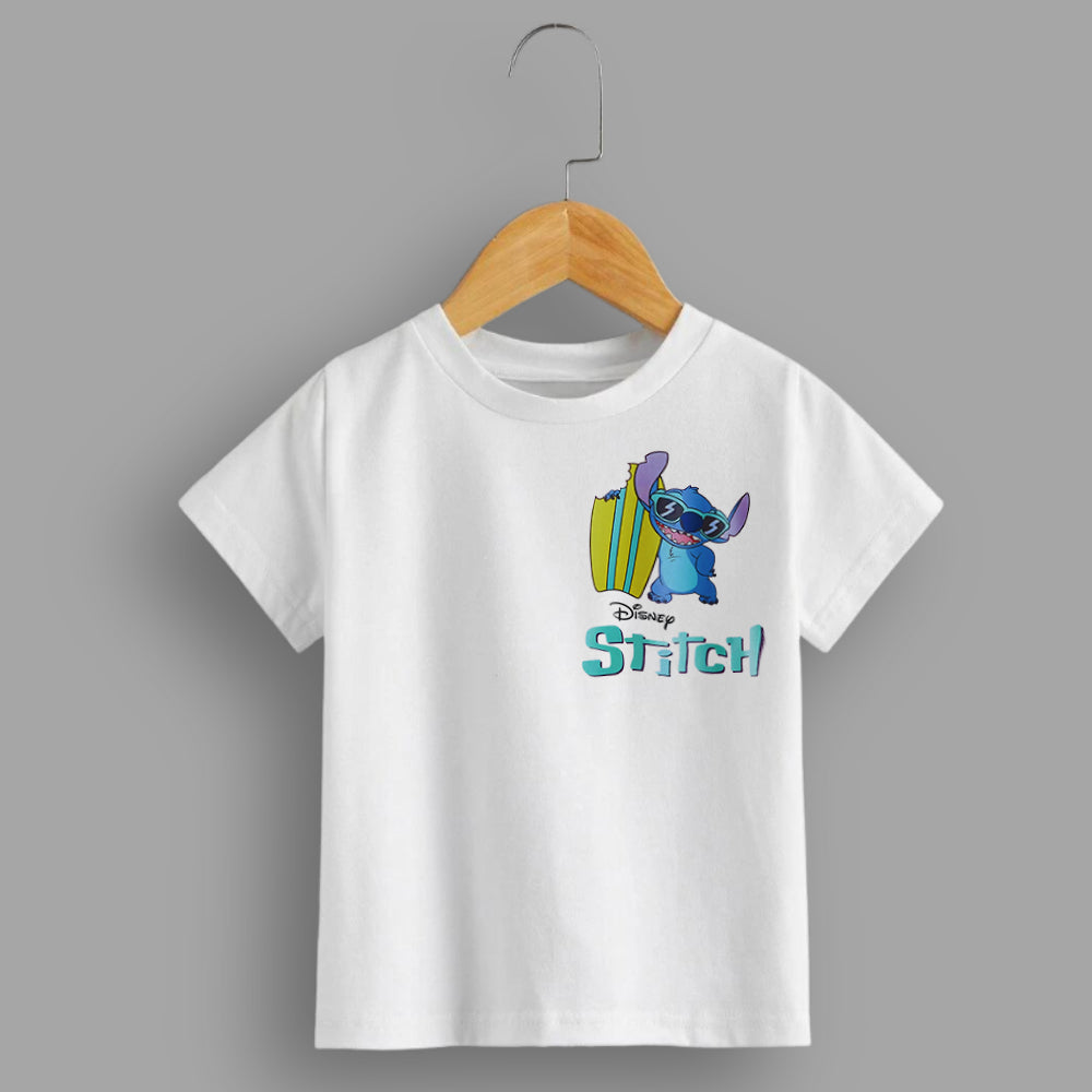 "Cool Stitch" Kids T-Shirt - Surfboard Adventure Design