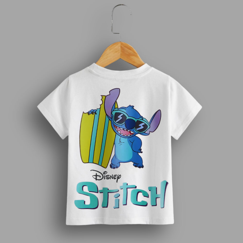 "Cool Stitch" Kids T-Shirt - Surfboard Adventure Design