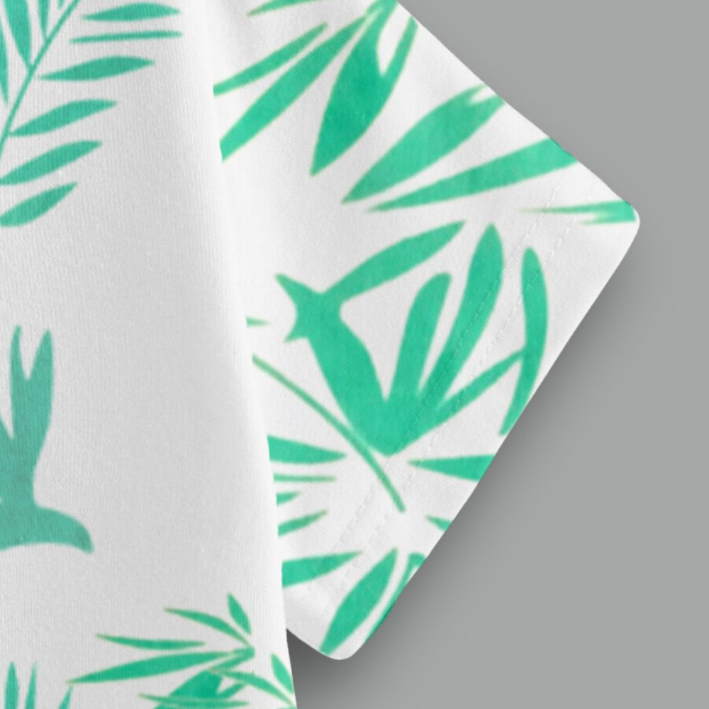 Tropical Palm Leaves Printed Kids' T-Shirt